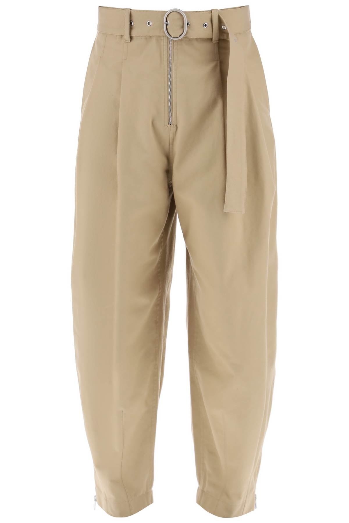 Jil Sander Cotton Pants With Removable Belt