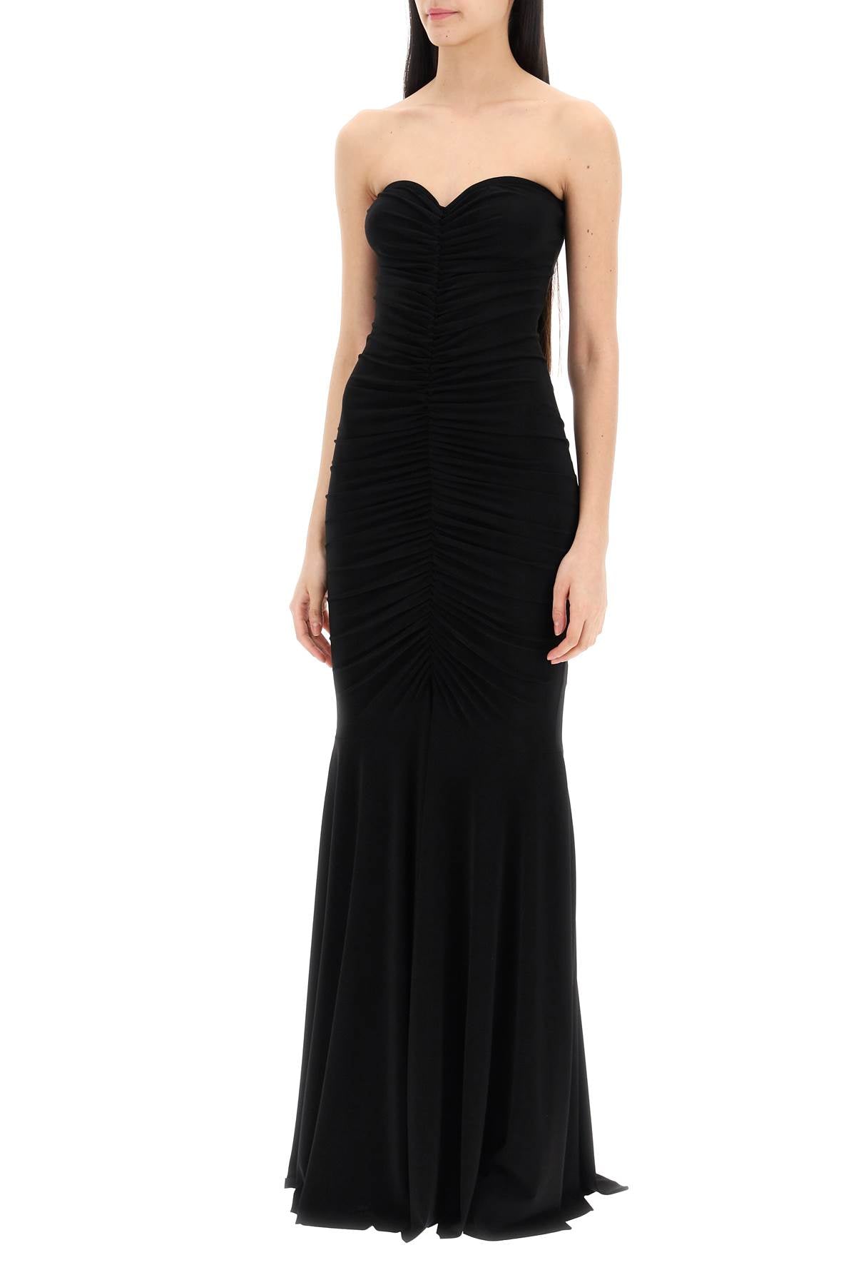 Norma Kamali Strapless Mermaid-Style Long Dress