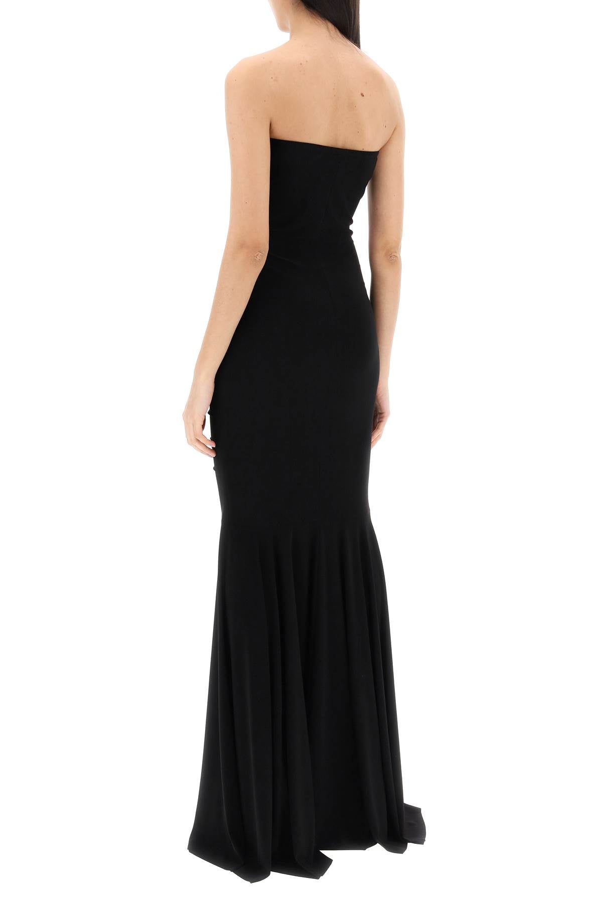 Norma Kamali Strapless Mermaid-Style Long Dress