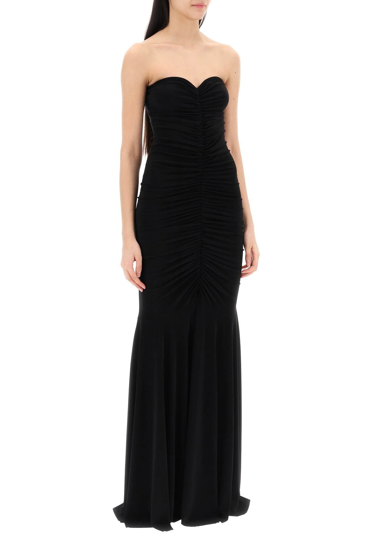 Norma Kamali Strapless Mermaid-Style Long Dress