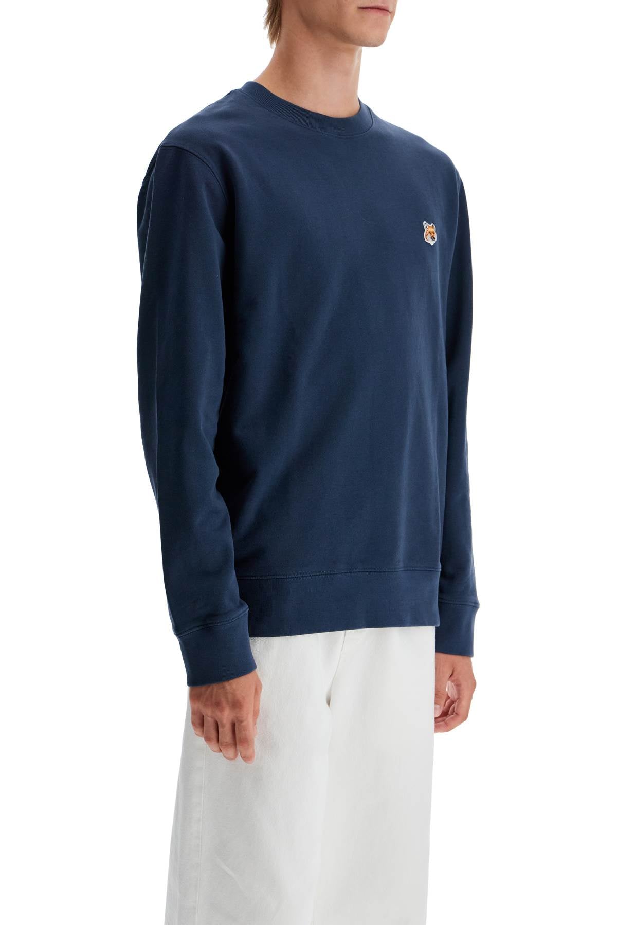 Maison Kitsune Fox Head Patch Sweatshirt With