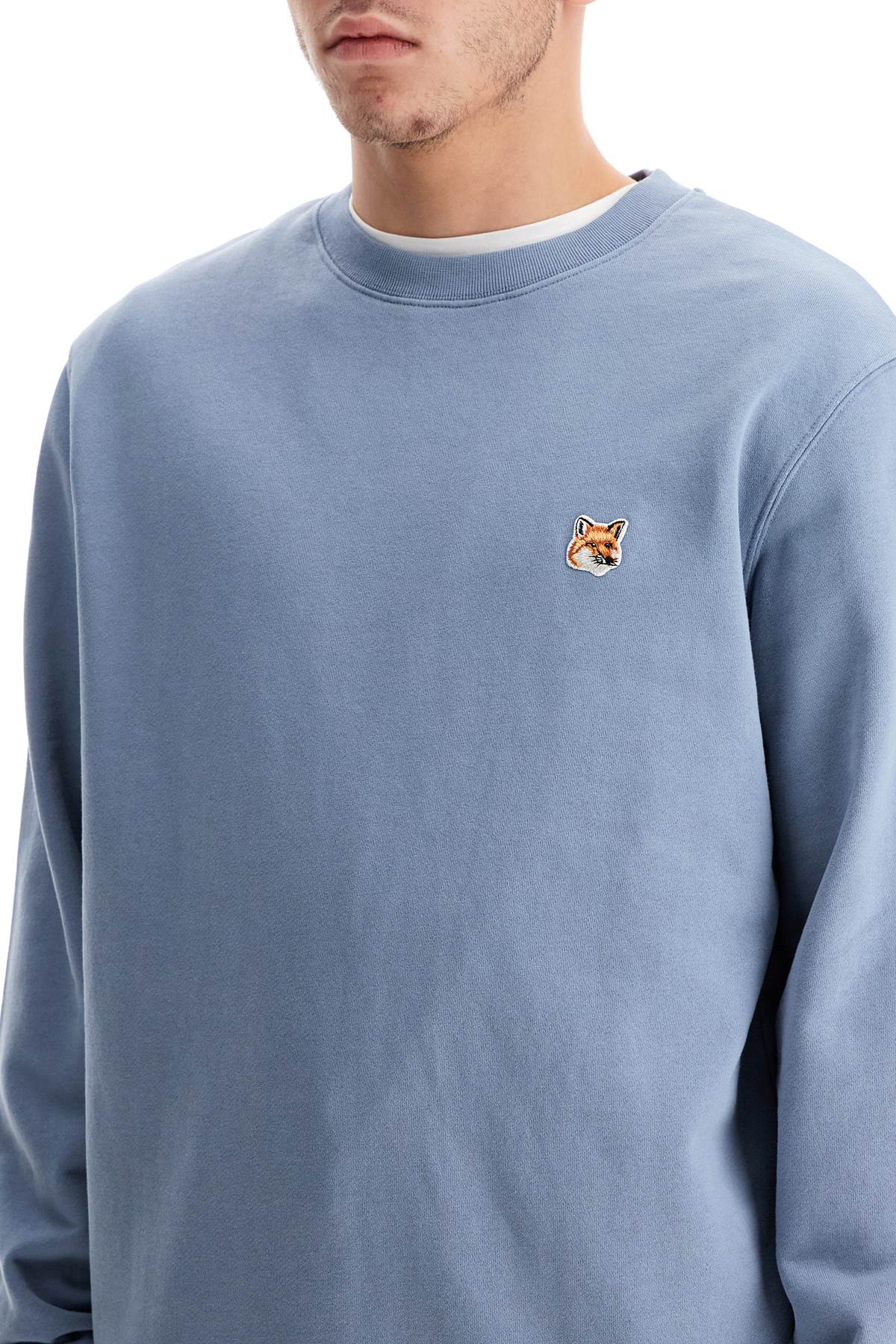 Maison Kitsune Fox Head Patch Sweatshirt With