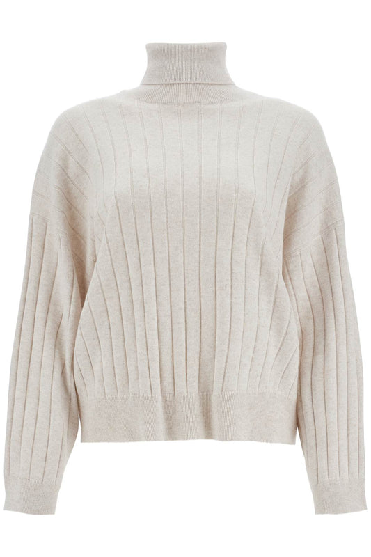 Brunello Cucinelli High-Neck Cashmere Pullover Sweater