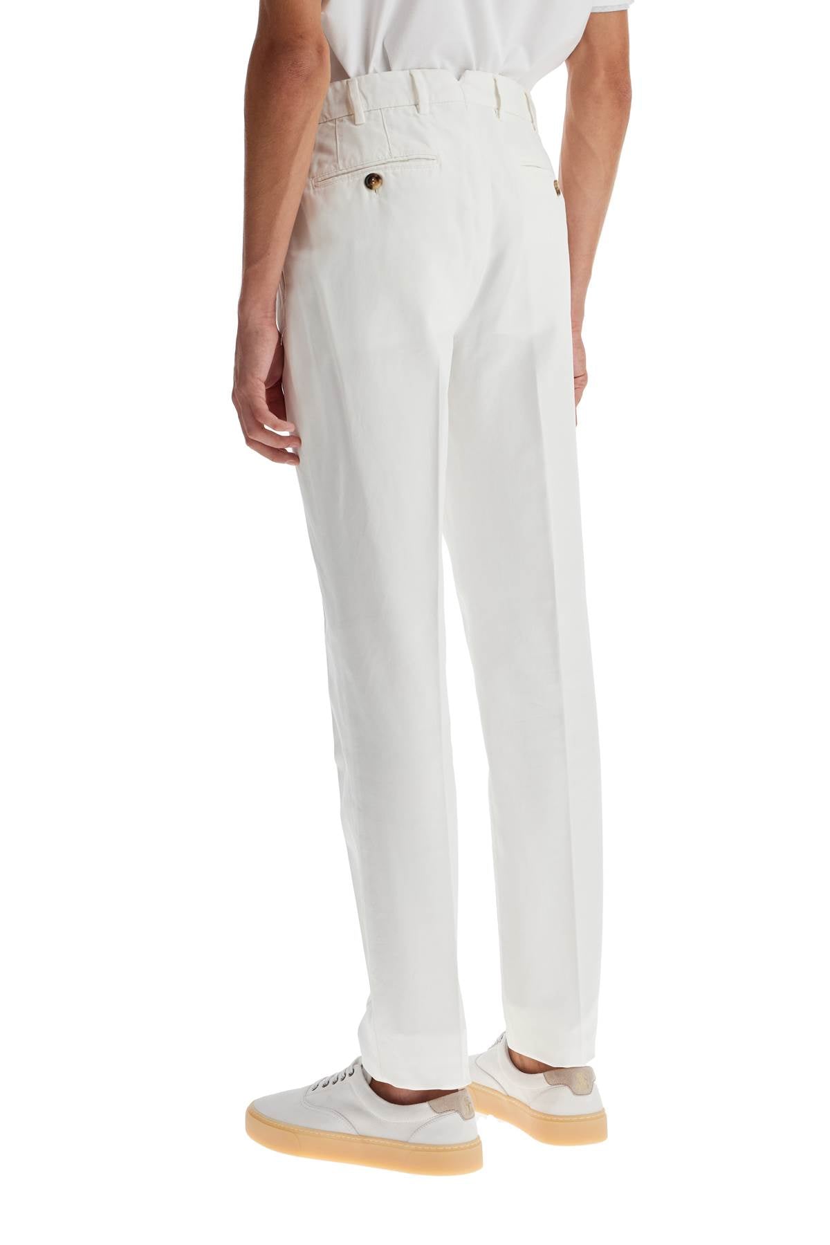 Brunello Cucinelli Italian Fit Gabardine Trousers For