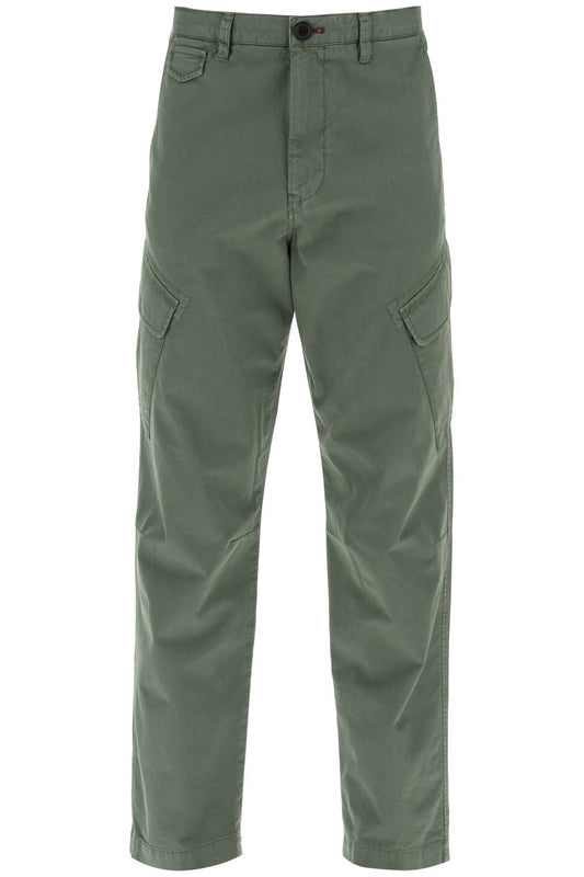 Ps Paul Smith Stretch Cotton Cargo Pants For Men/W