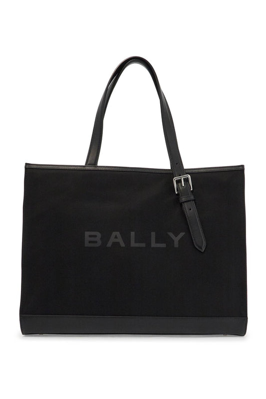 Bally East/West Nylon And Leather Tote Bag