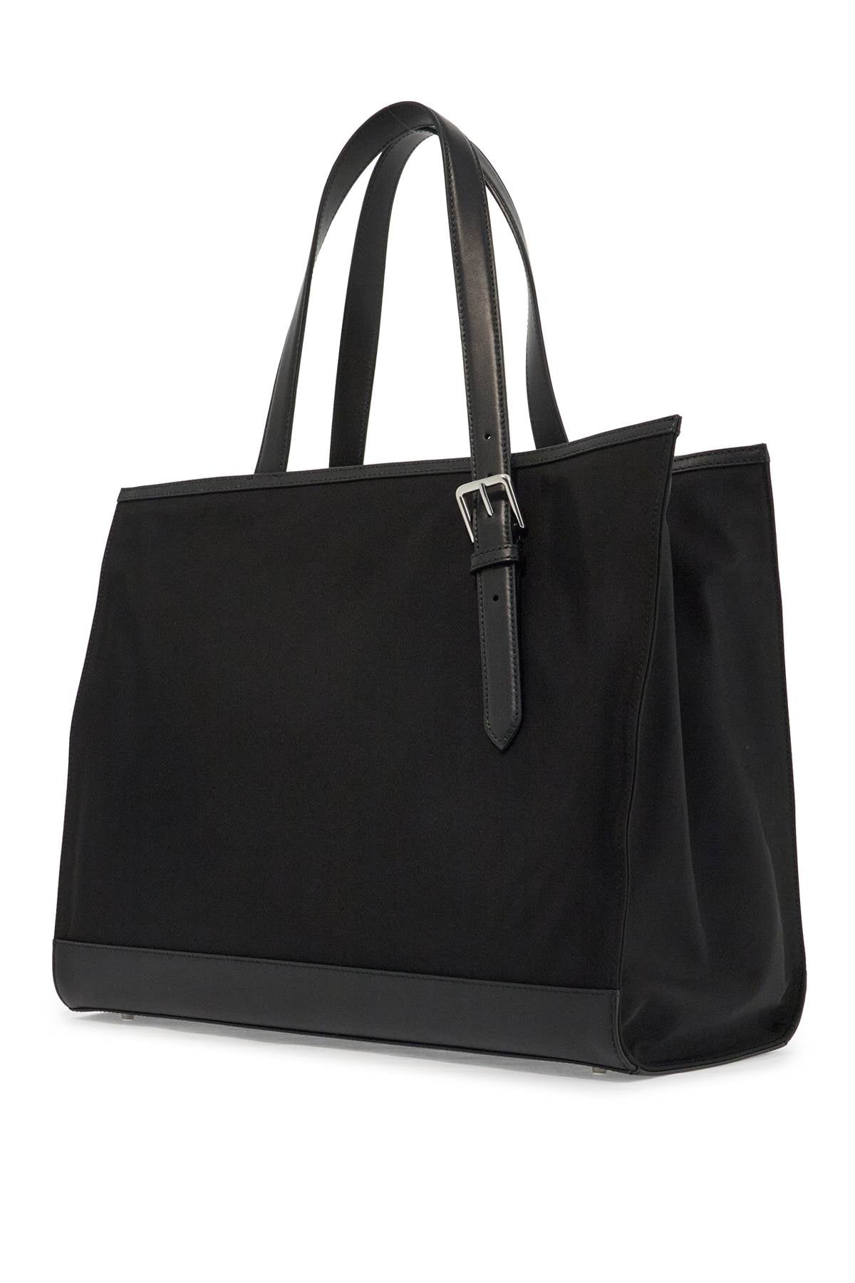 Bally East/West Nylon And Leather Tote Bag