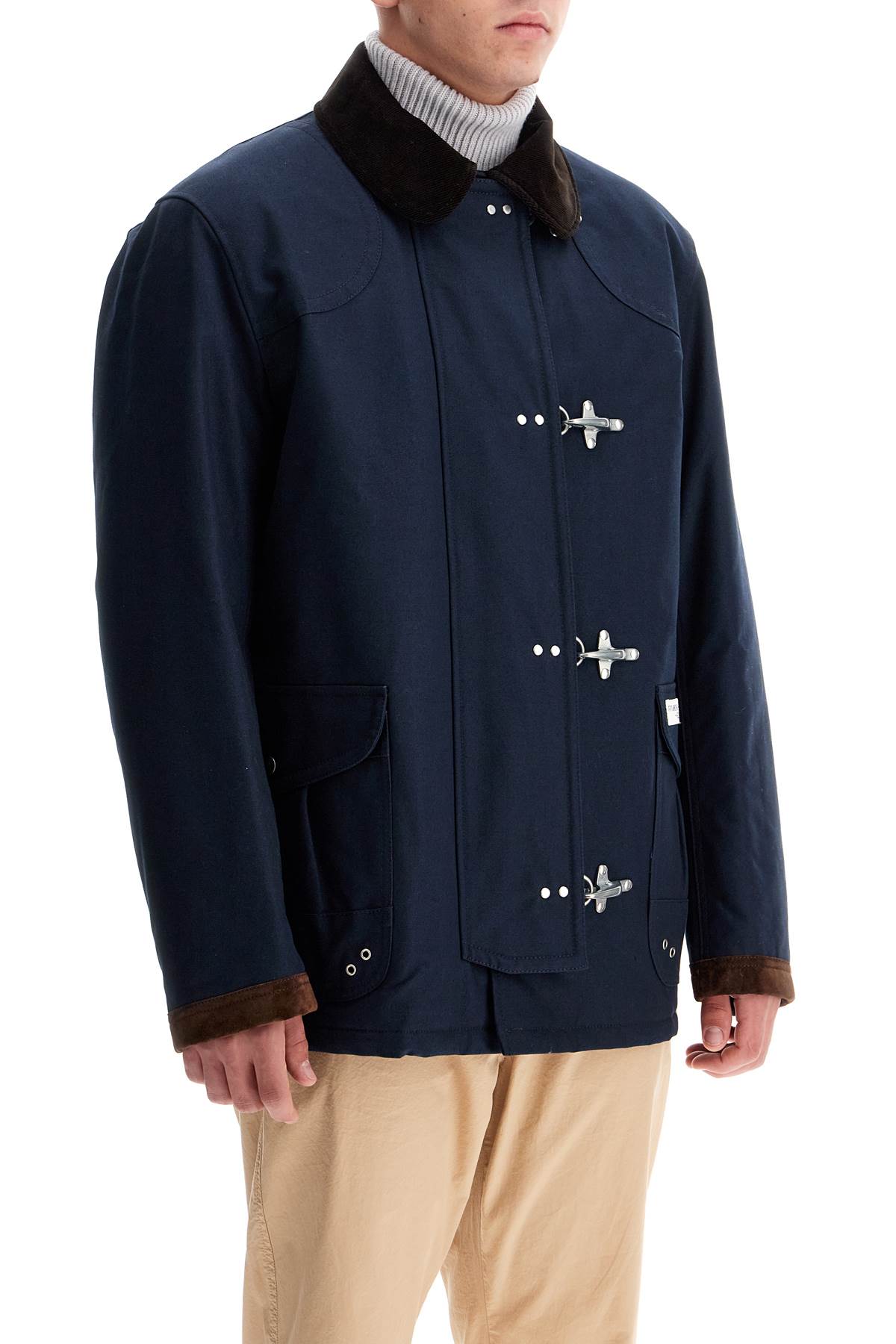 Fay Archive 4-Hook Canvas Jacket With Classic