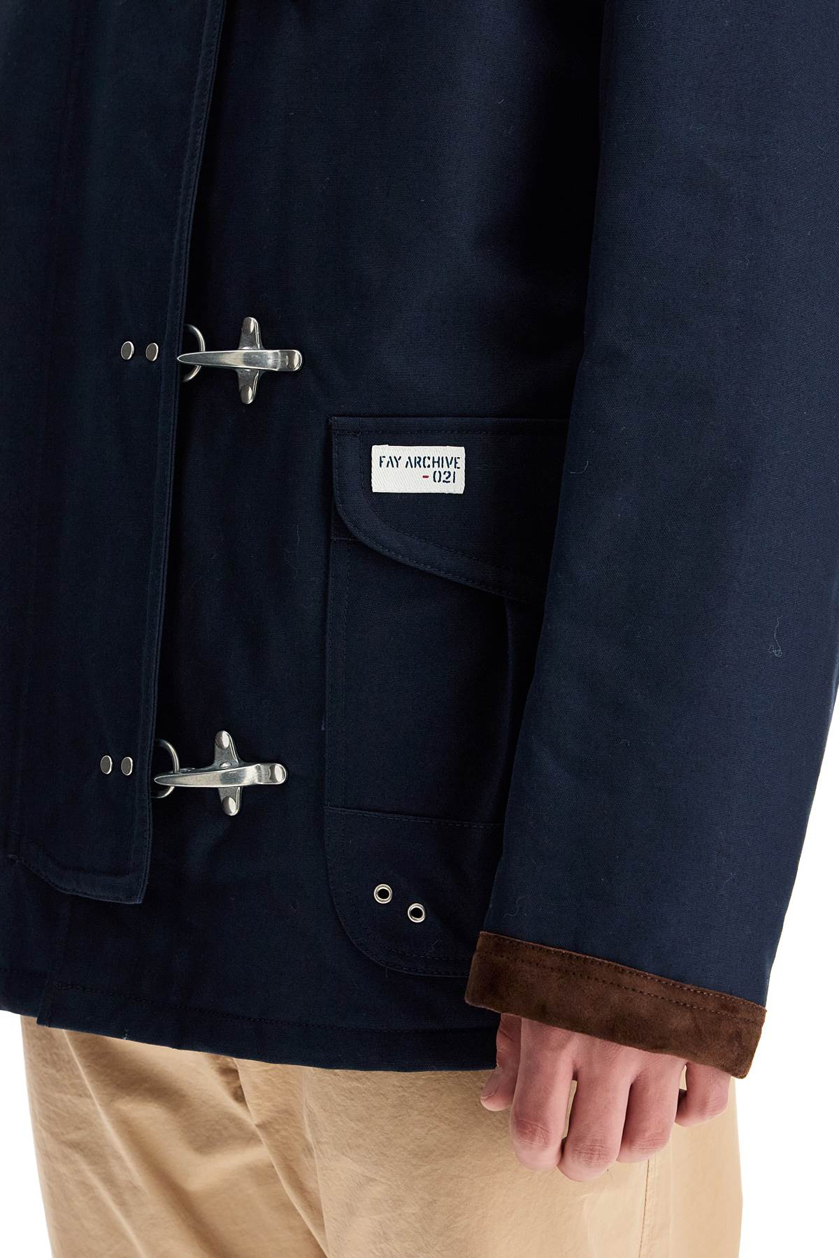 Fay Archive 4-Hook Canvas Jacket With Classic