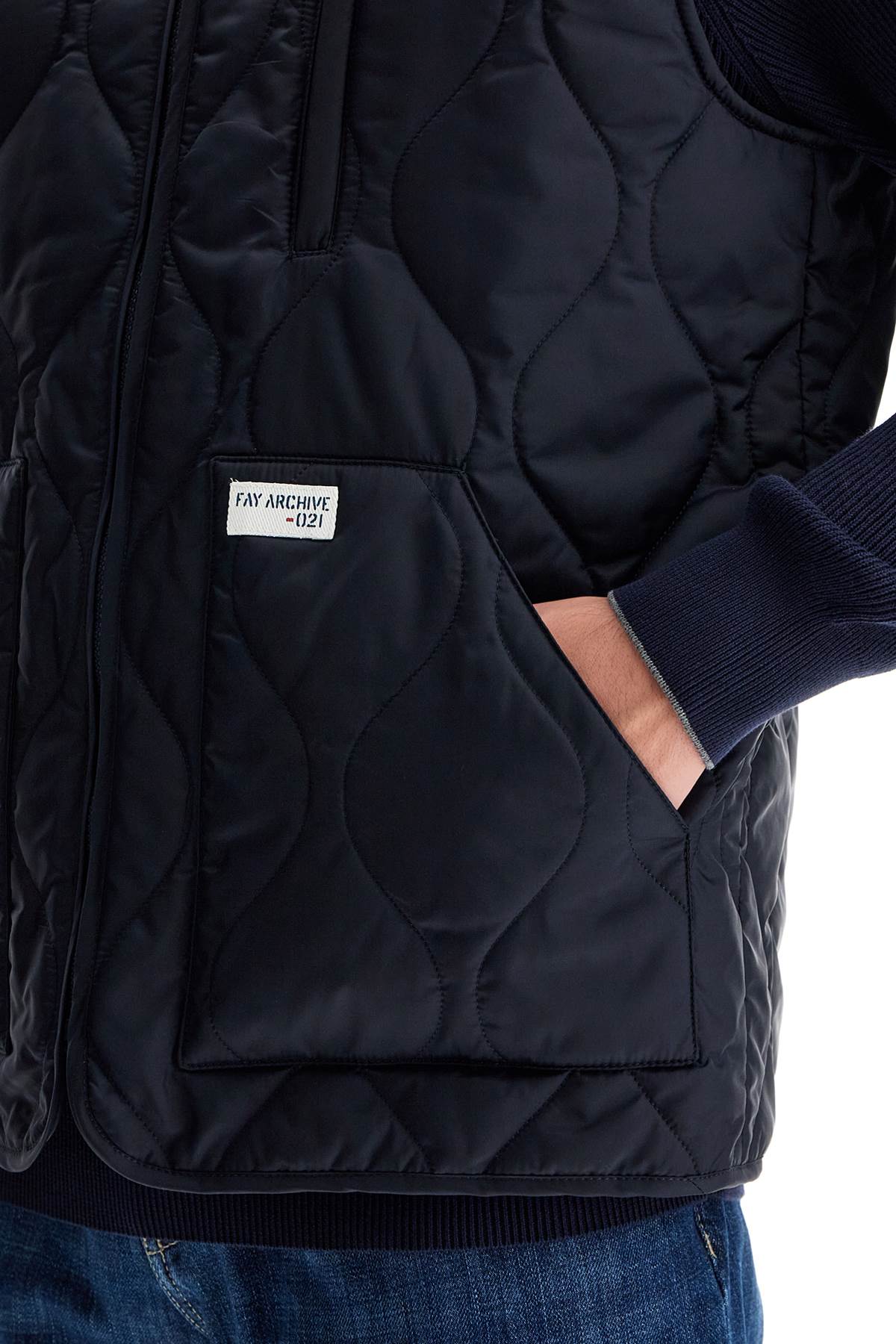 Fay Archive Quilted Nylon Vest