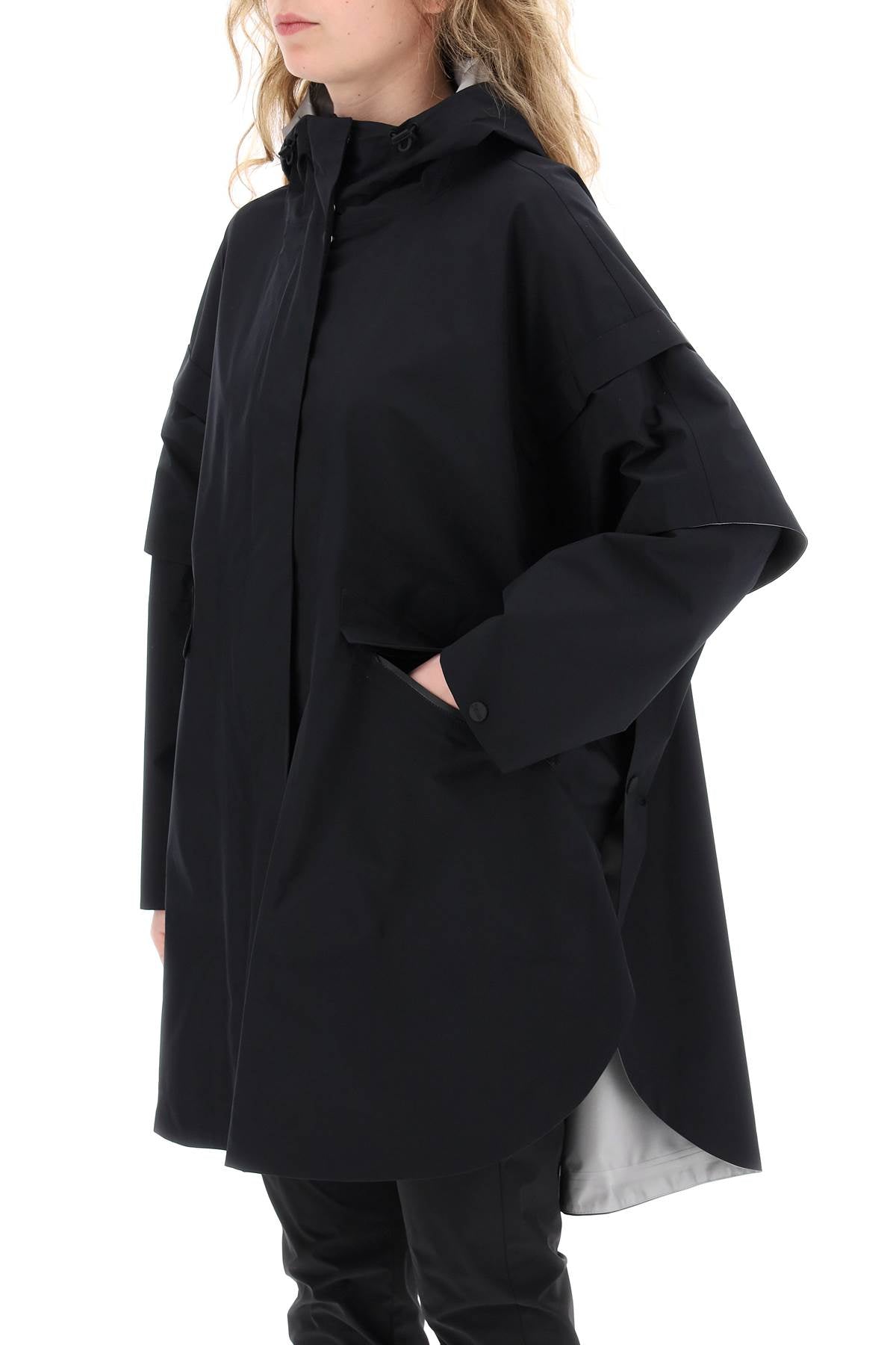 Herno Laminar Removable Sleeve Cape Coat