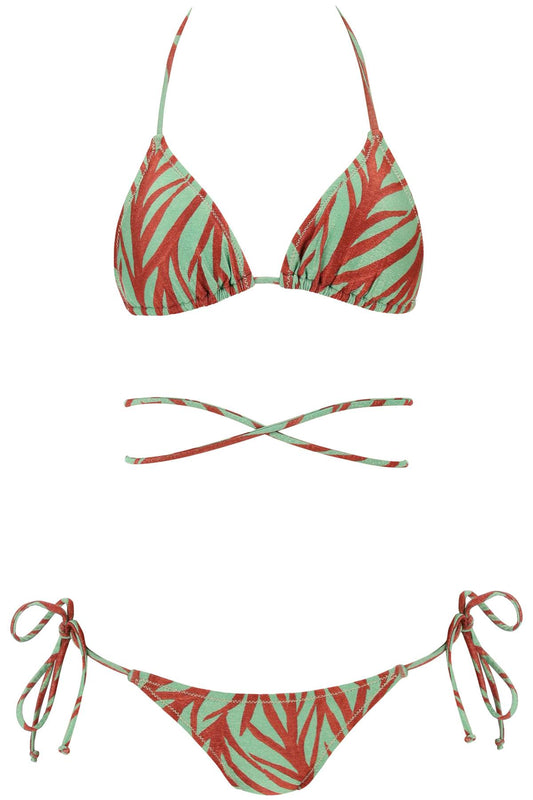 Reina Olga Animal Print Miami Bikini Set