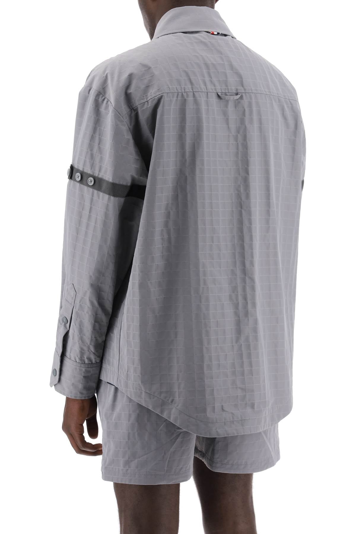 Thom Browne Nylon Ripstop Overshirt In