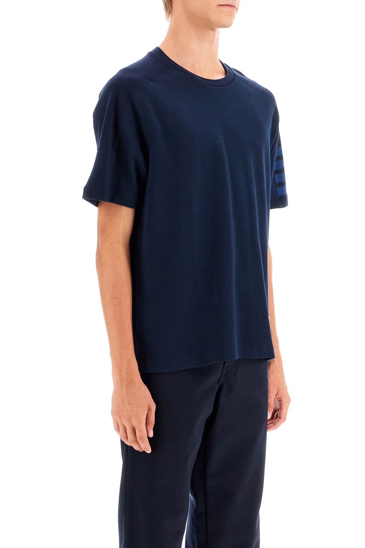 THOM BROWNE T-Shirt Girocollo 4-Bar