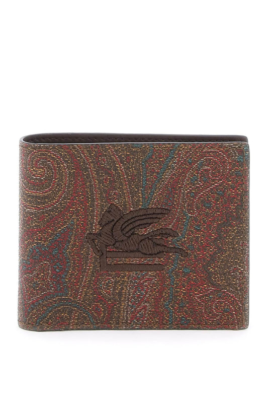 ETRO Portafoglio Bifold Paisley Con Logo Pegaso