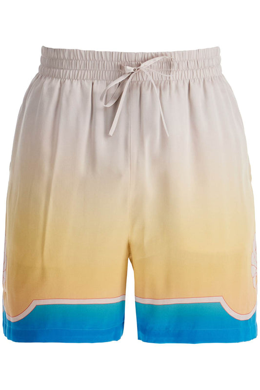 Casablanca Colorful Silk Bermuda Shorts Set