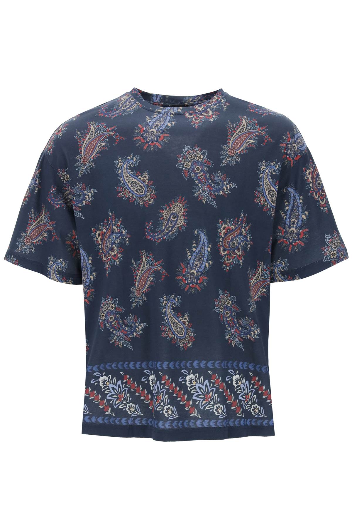 ETRO T-Shirt Girocollo Con Stampa Paisley