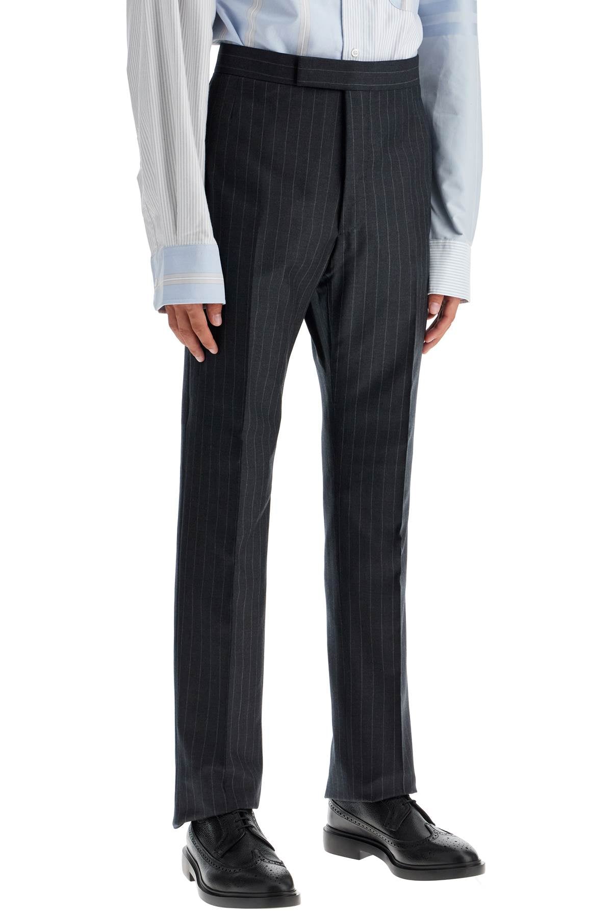 Thom Browne Striped Wool Trousers