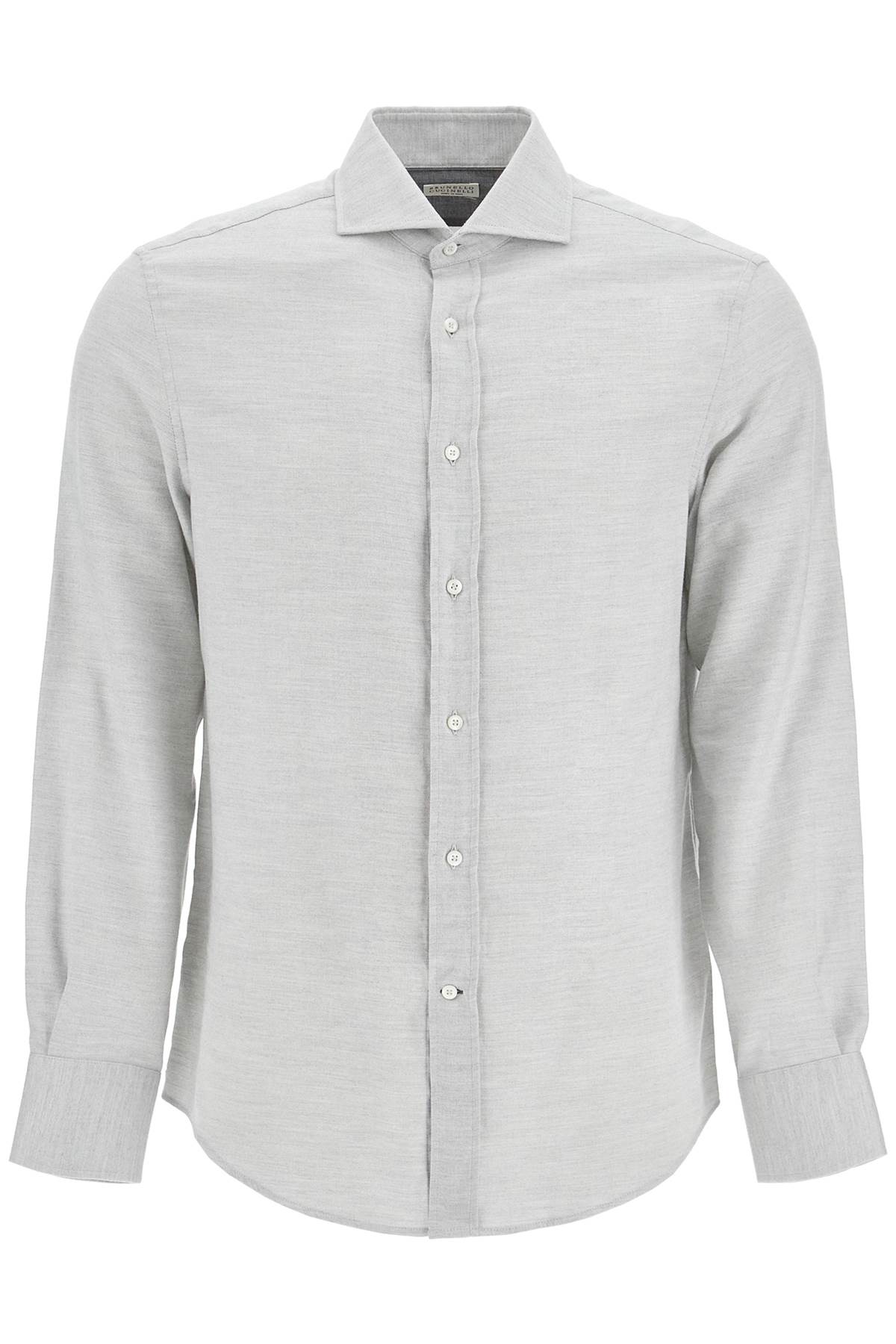 Brunello Cucinelli Easy Fit Cotton-Lyocell Shirt