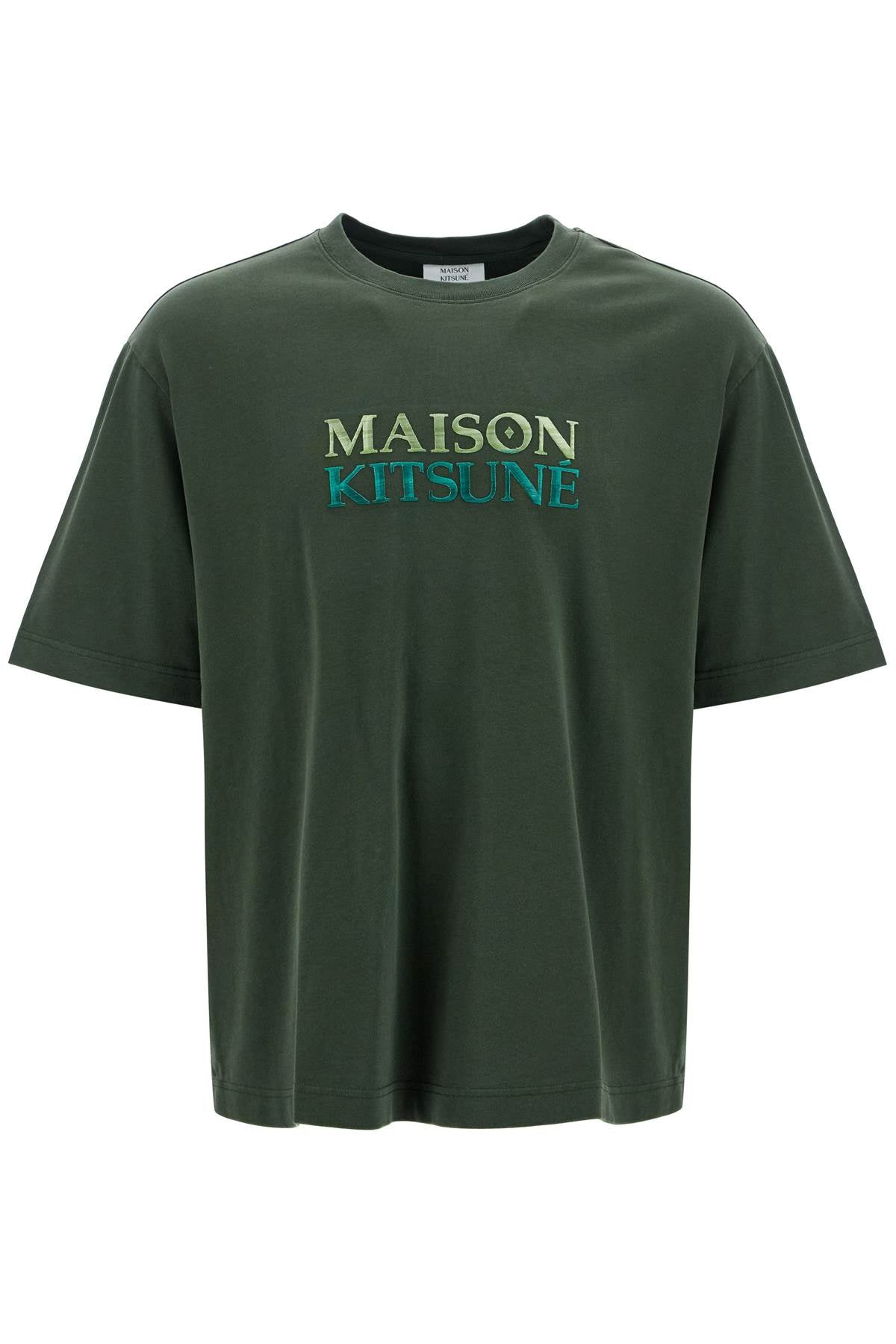 Maison Kitsune Oversized T-Shirt With Gradient Logo