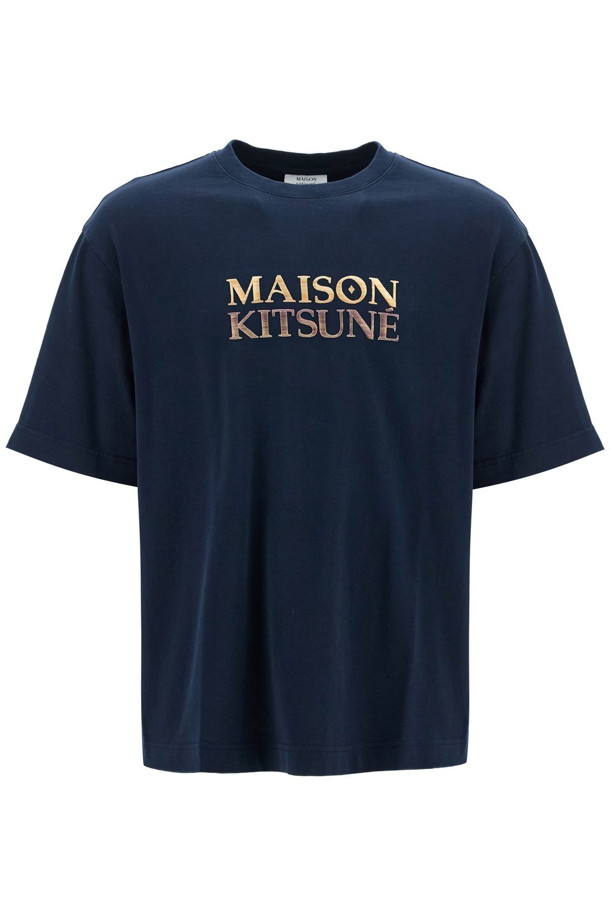 Maison Kitsune Oversized T-Shirt With Gradient Logo