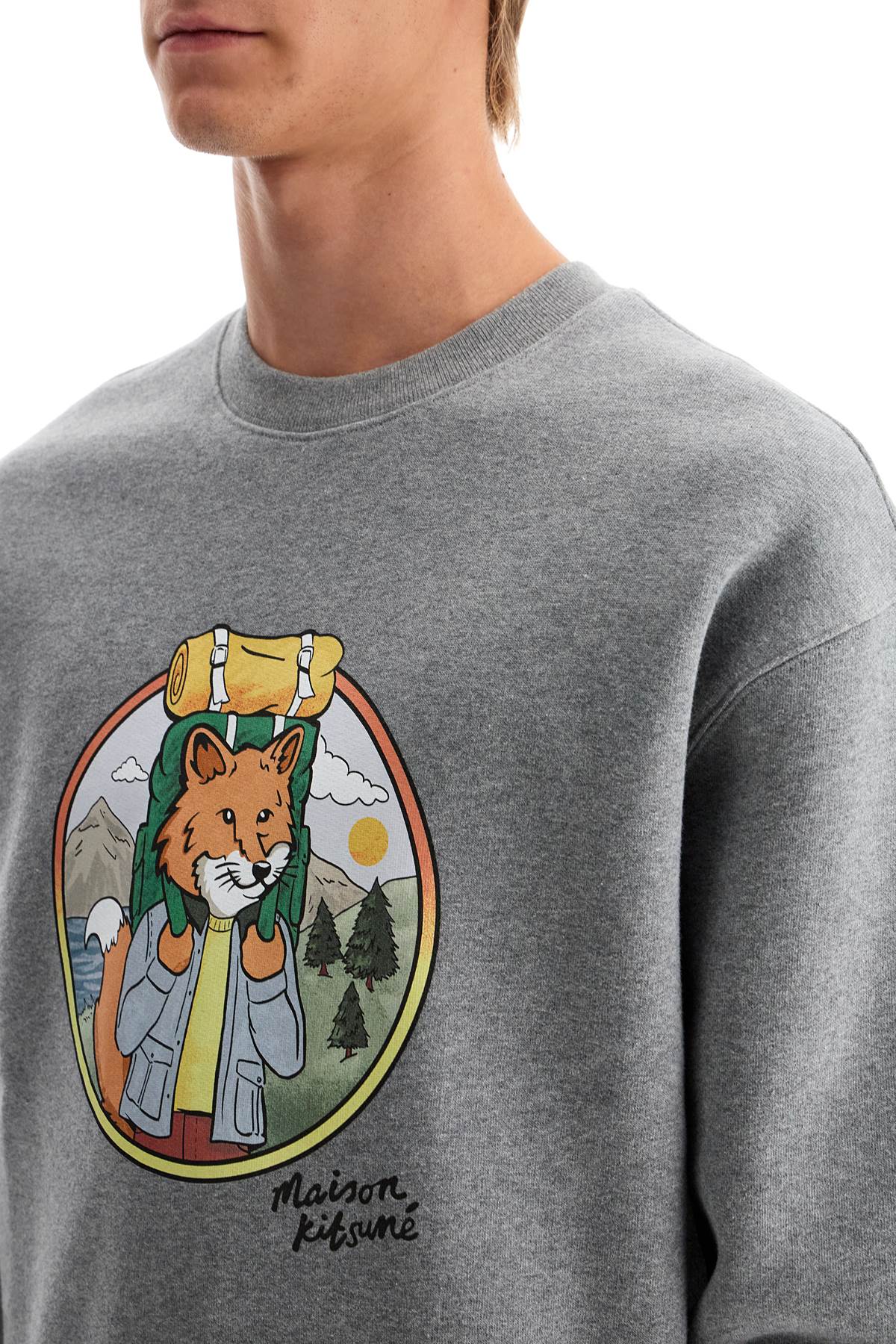 Maison Kitsune Rambling Fox Print Sweat