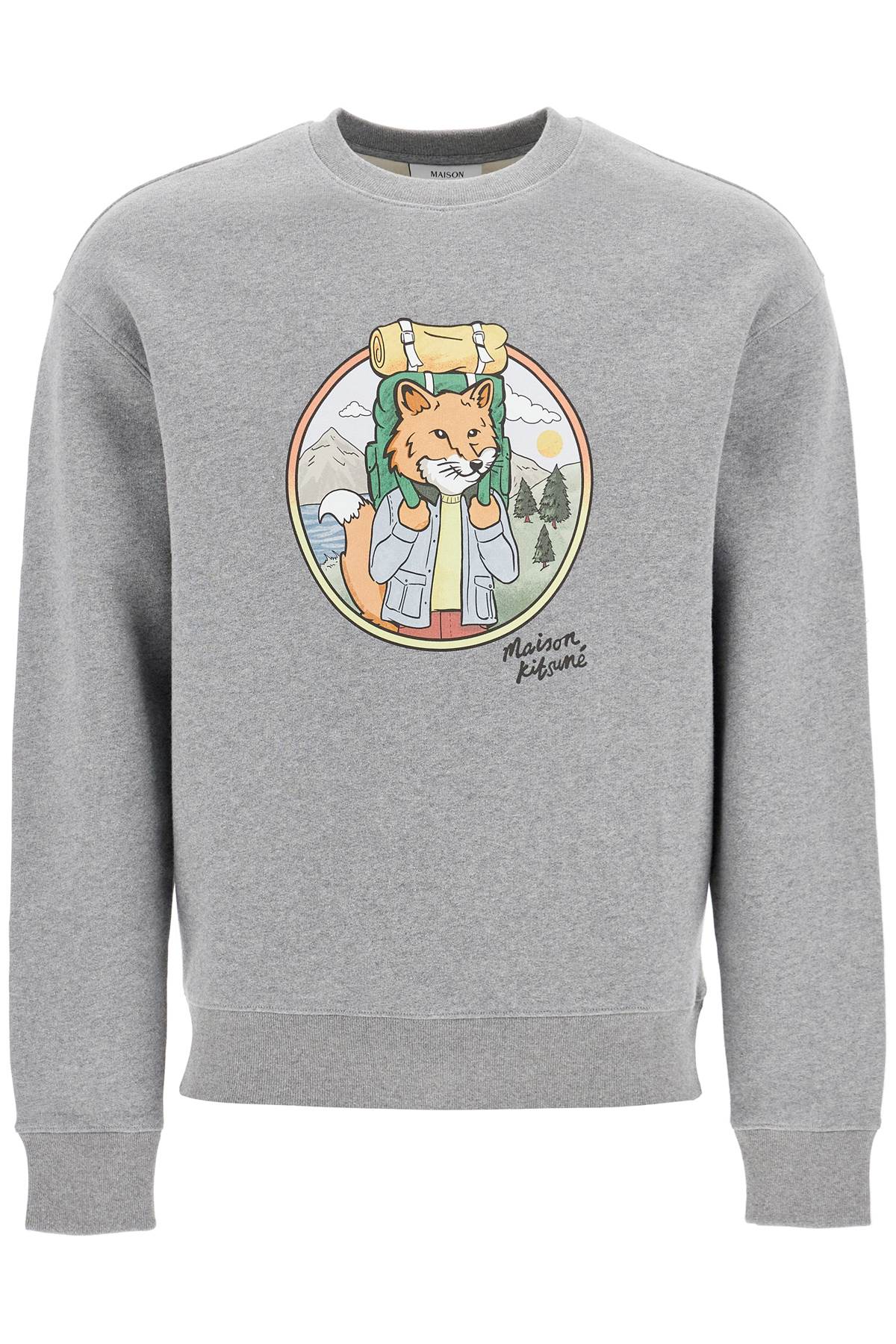 Maison Kitsune Rambling Fox Print Sweat