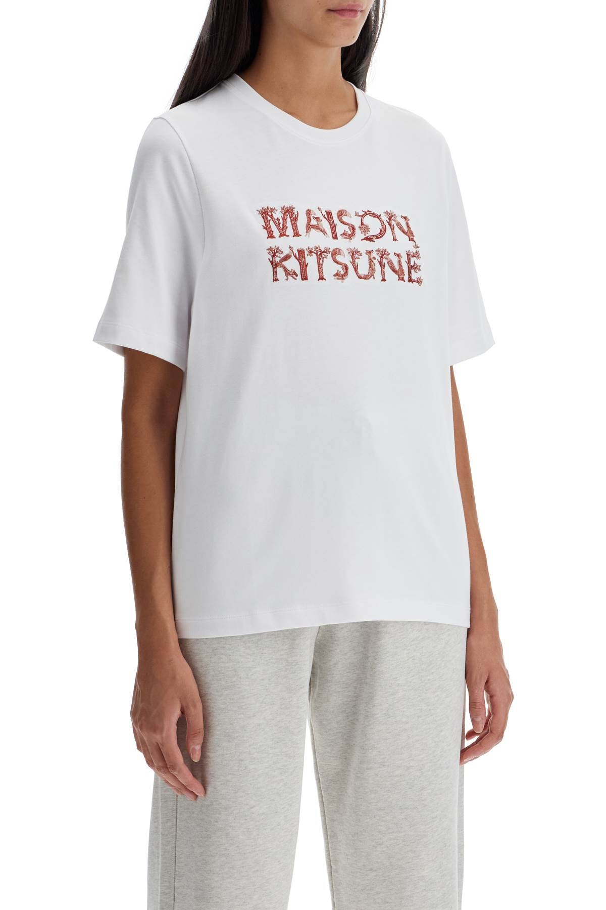 Maison Kitsune Woodland Alphabet T-Shirt