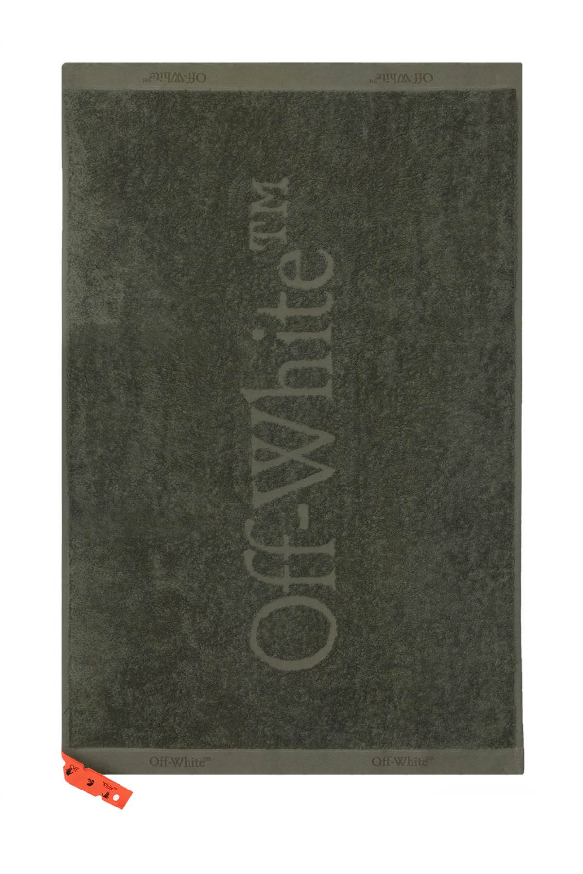 Off-White Shower Towel With Logo