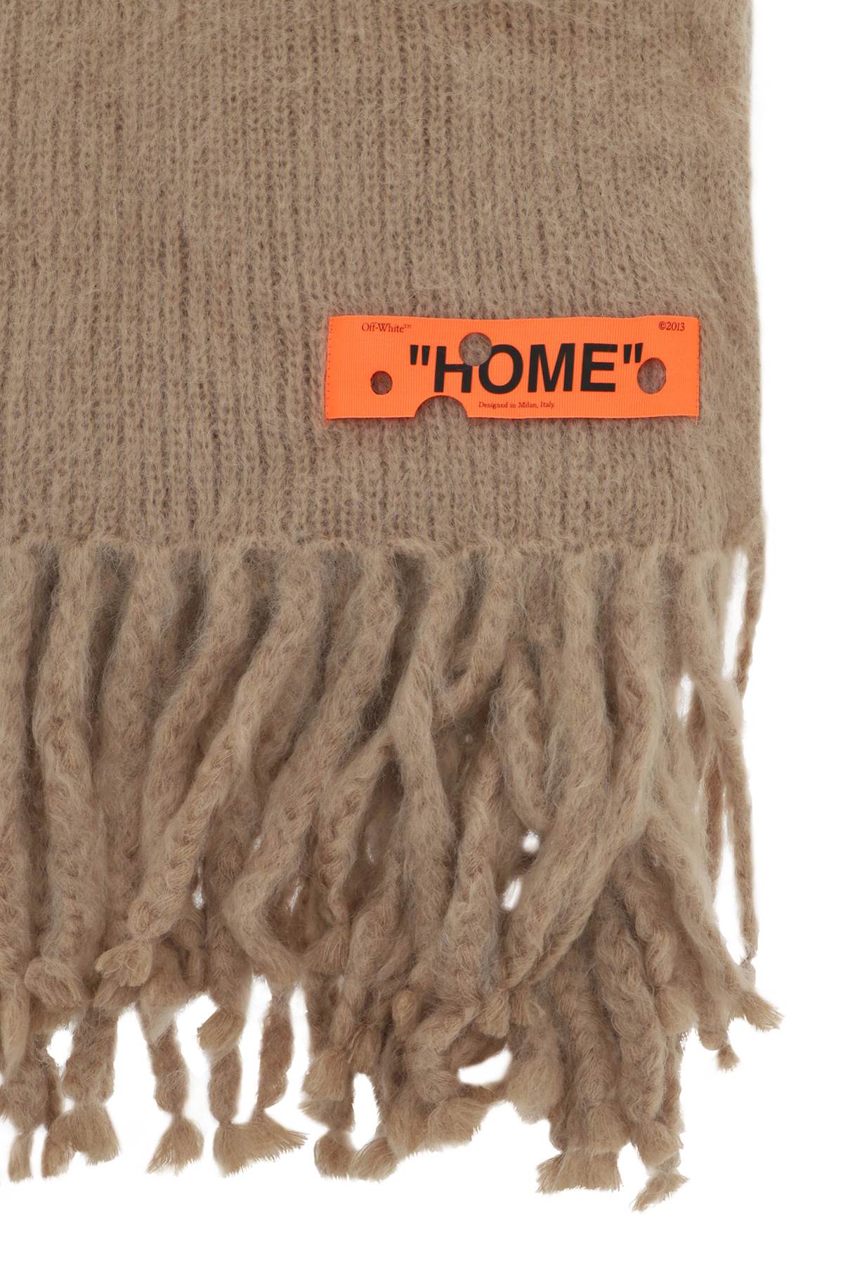 Off-White Arrows Mohair And Wool Blanket