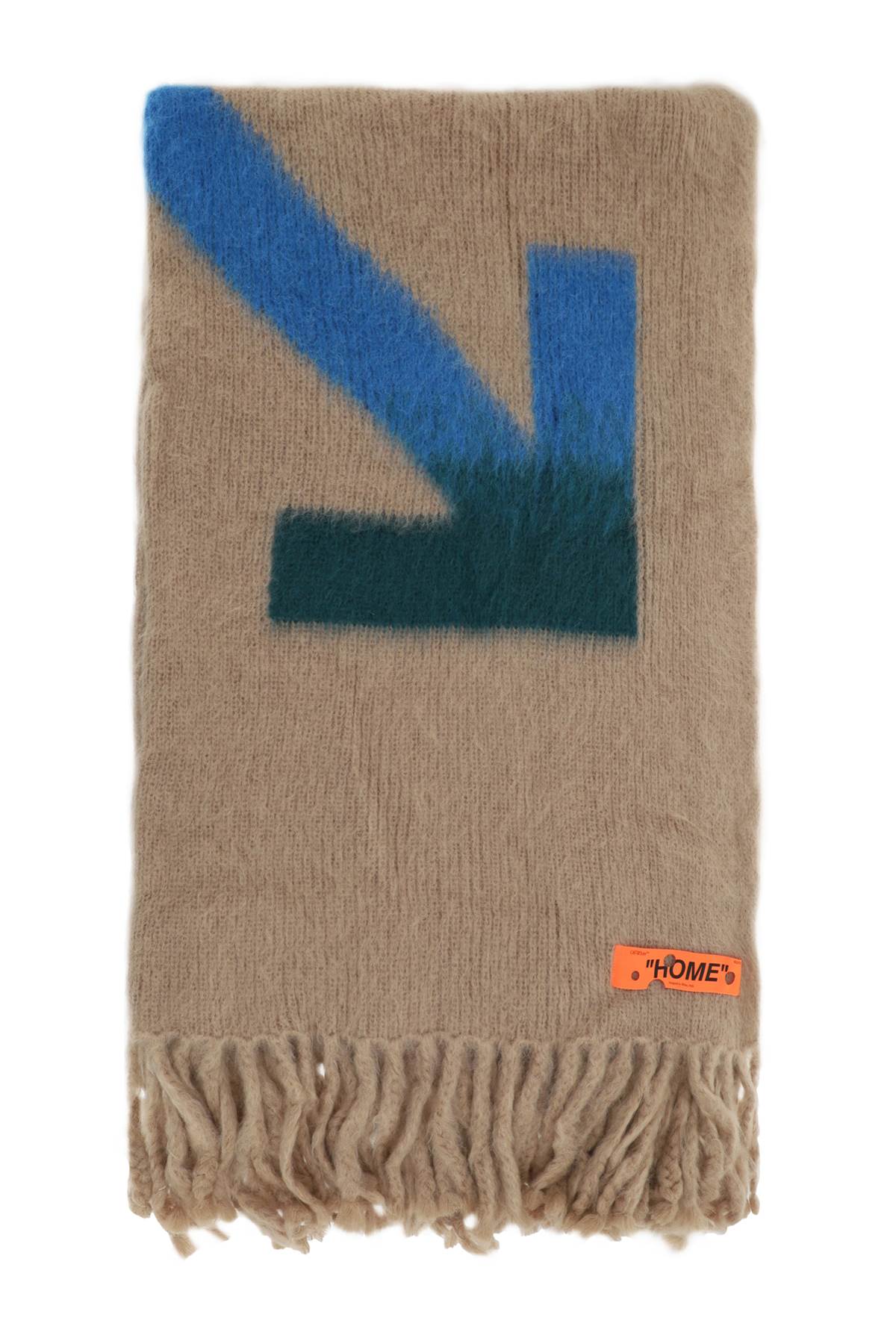 Off-White Arrows Mohair And Wool Blanket