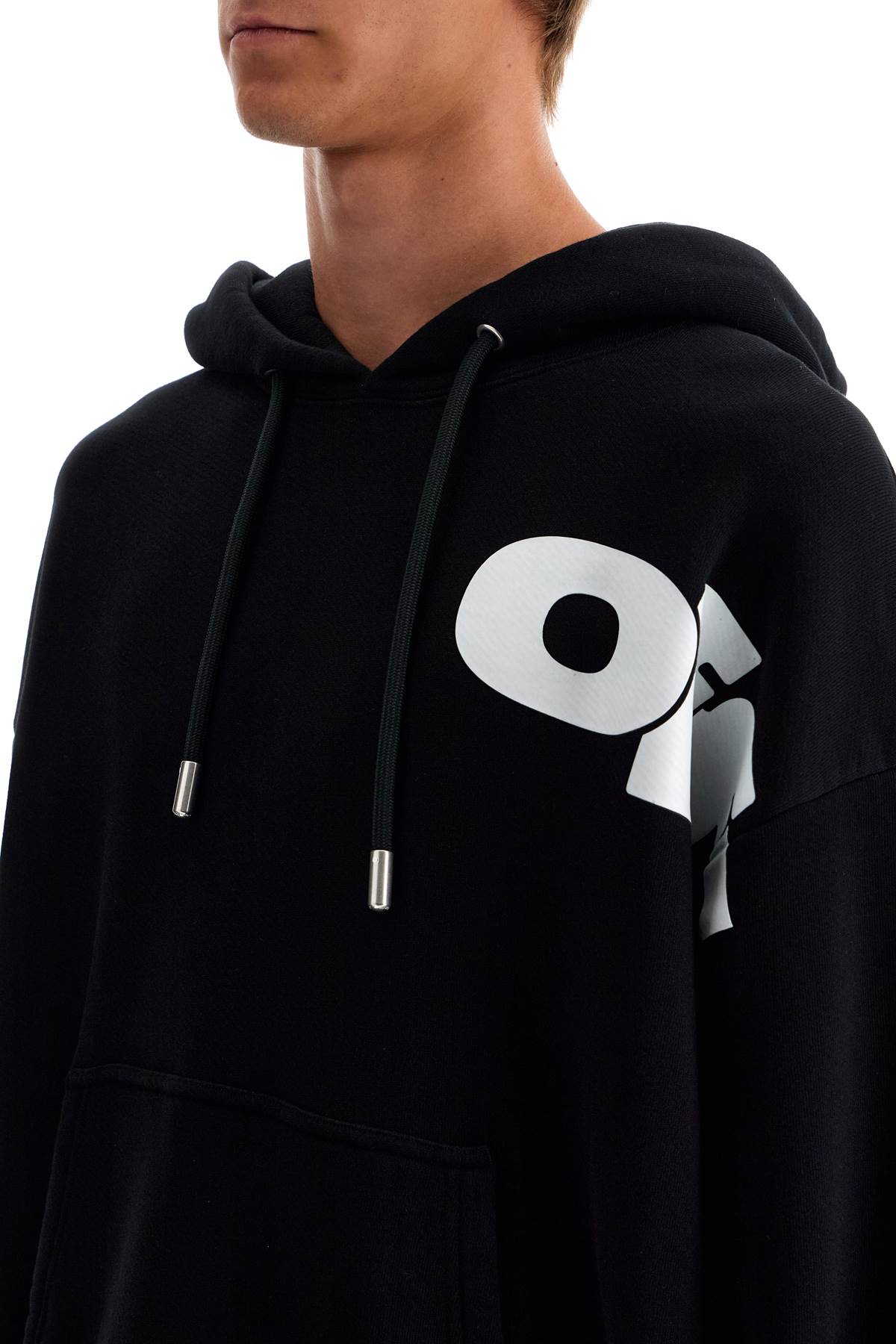 Off-White Hooded Sweatshirt With Shared