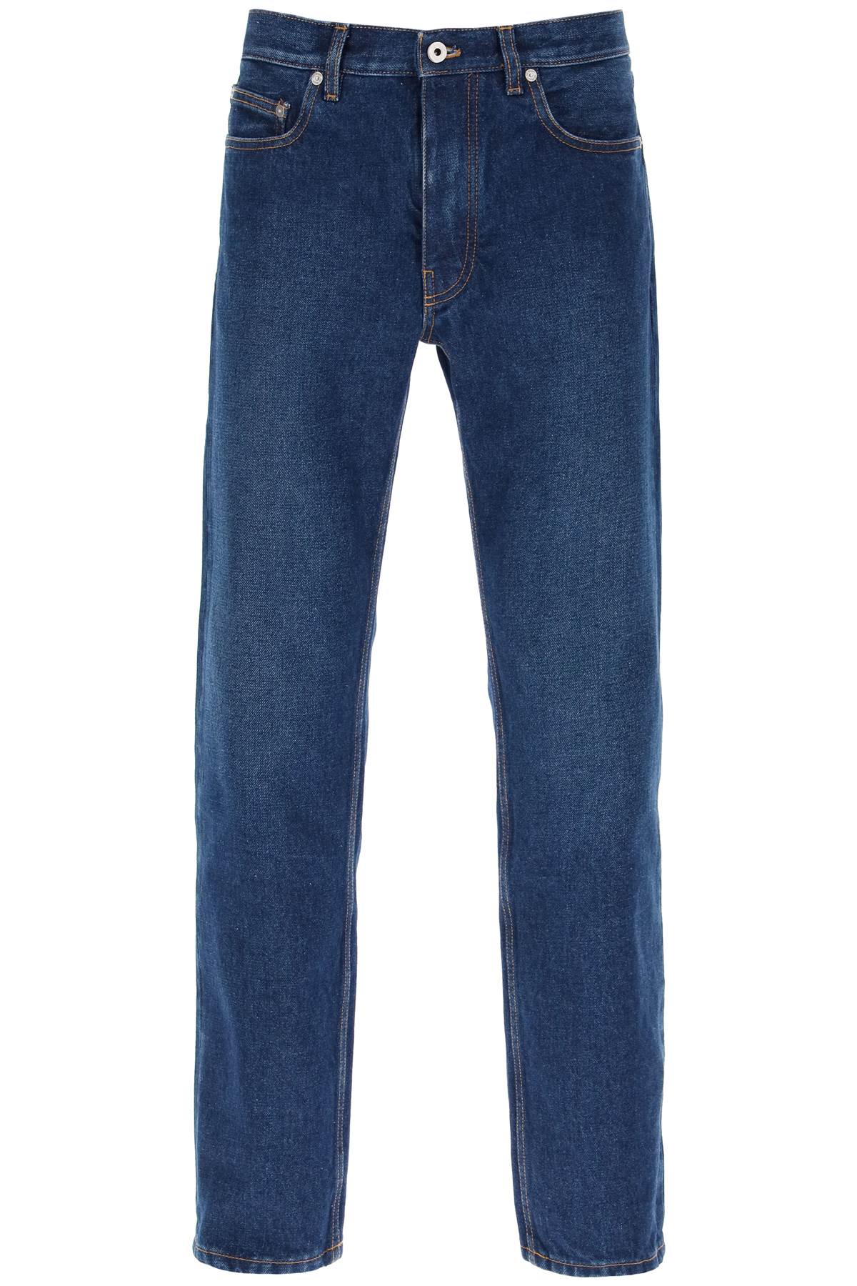 Off-White Regular Jeans With Tapered Cut