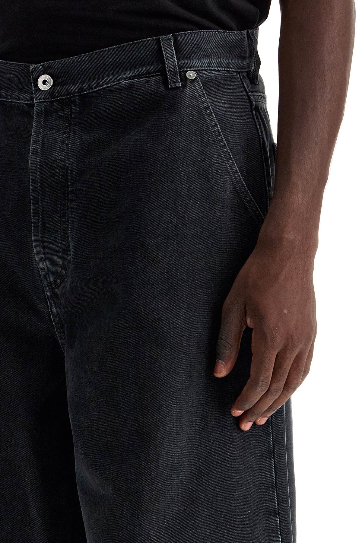 Off-White Wide Five-Pocket Jeans With Spacious