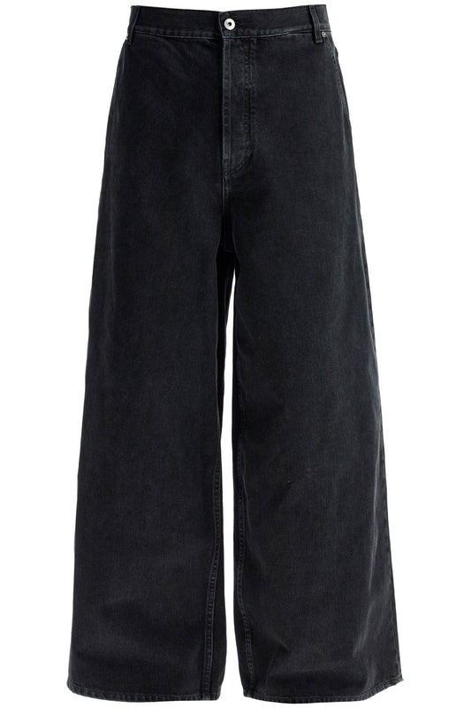 Off-White Wide Five-Pocket Jeans With Spacious