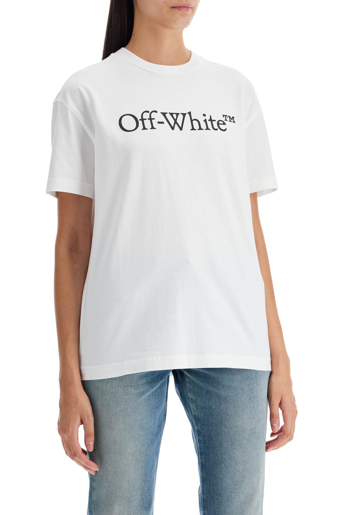 Off-White T-Shirt With Logo Print