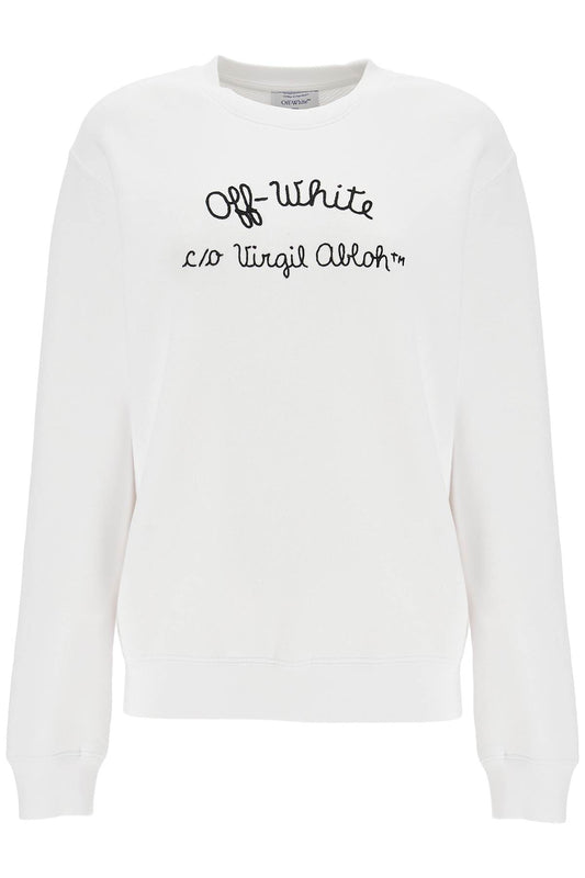 Off-White Crewneck Sweatshirt With