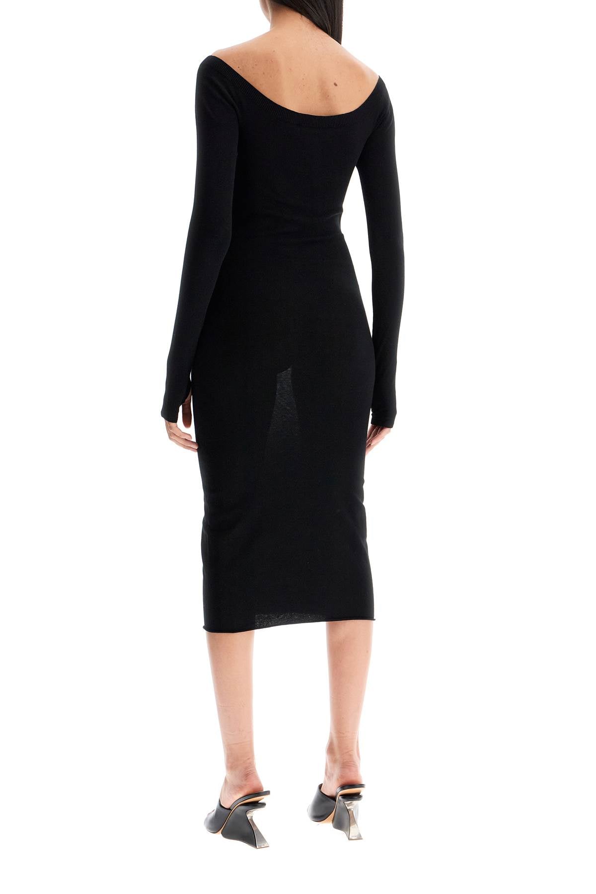 Off-White Lightweight Knit Midi Dress