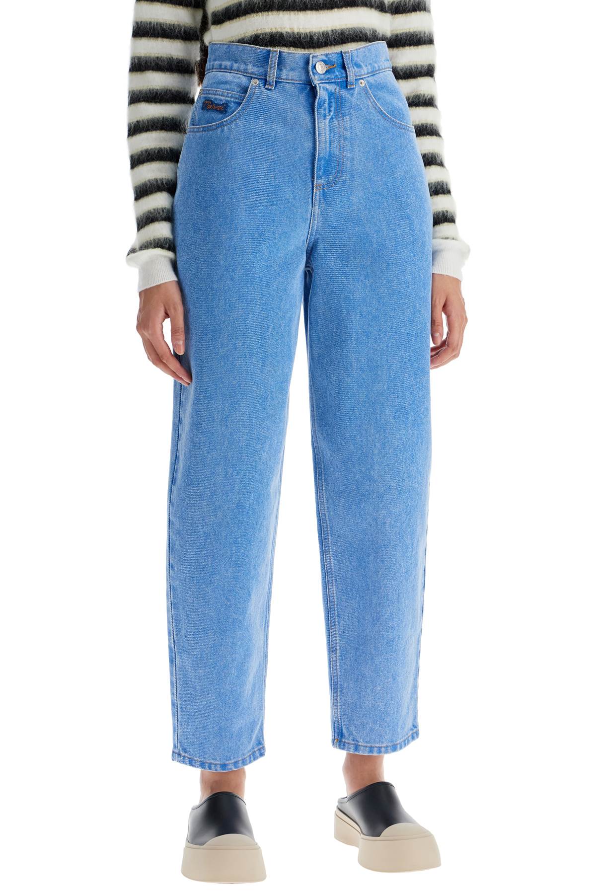 Marni Organic Denim Cropped Jeans In