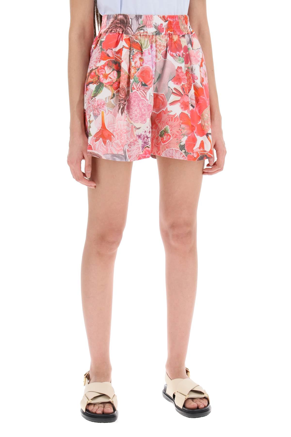 Marni Floral Print Shorts