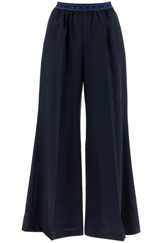 Marni Tropical Wool Palazzo Pants For