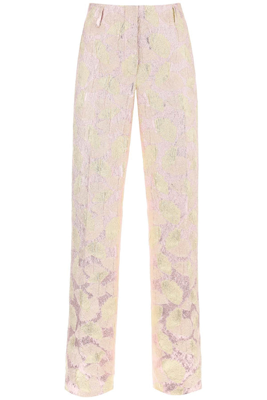 Dries Van Noten Parchia Bis Metallic Jacquard Pants