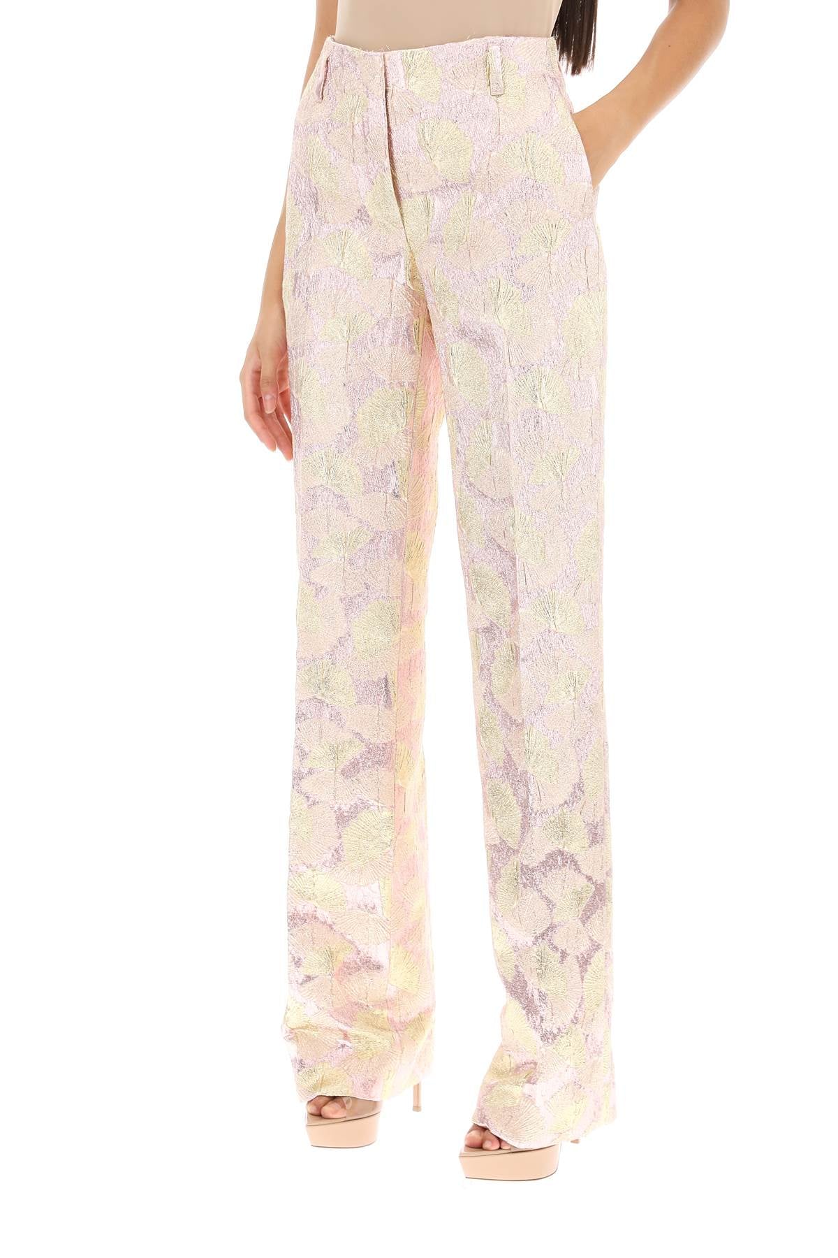 Dries Van Noten Parchia Bis Metallic Jacquard Pants