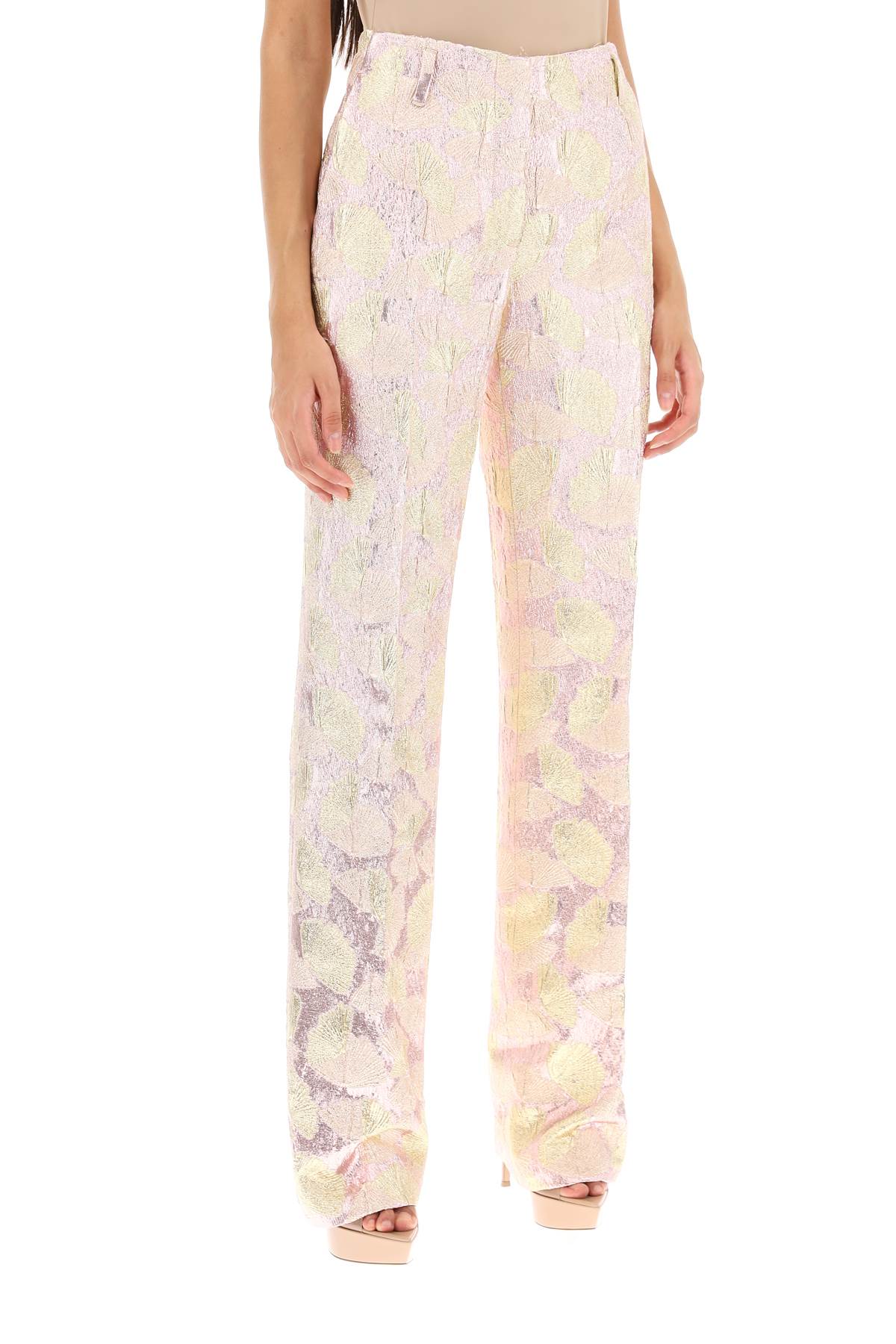 Dries Van Noten Parchia Bis Metallic Jacquard Pants