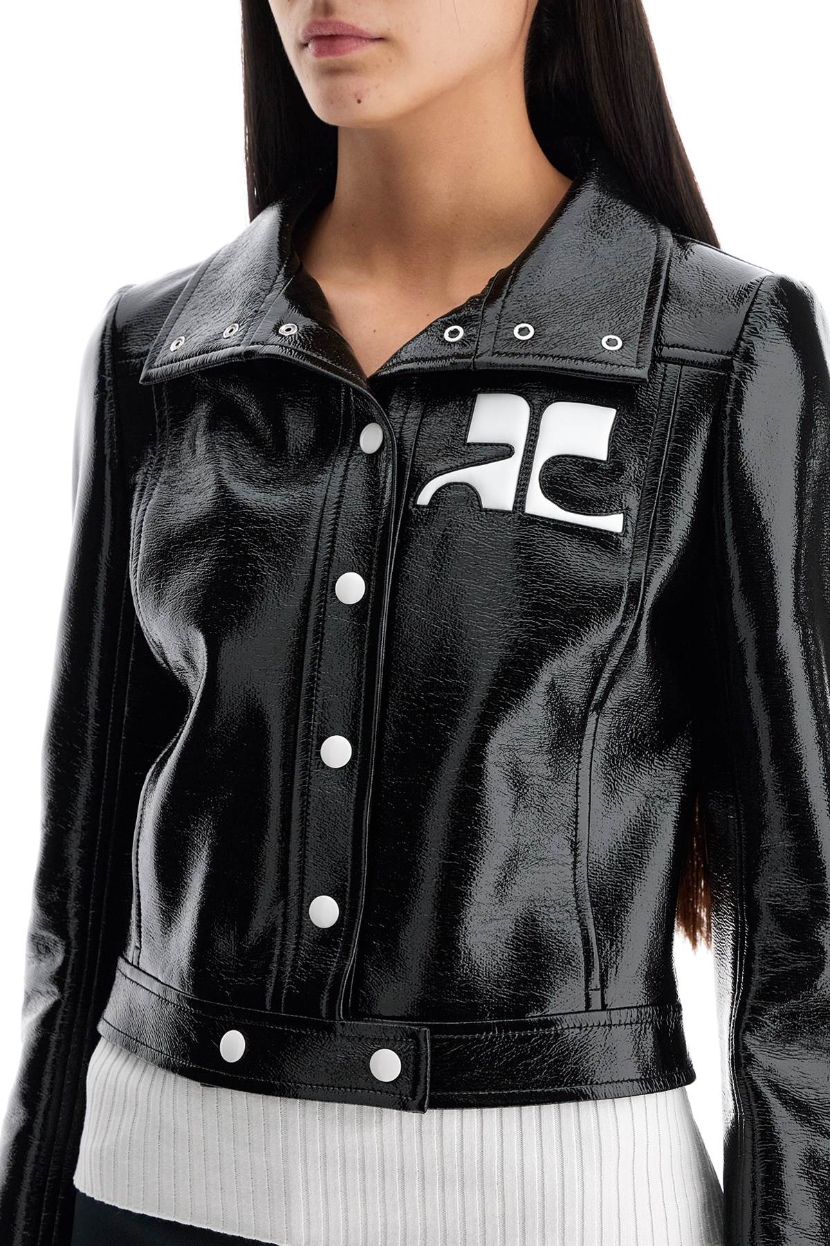 Courreges Re-Edition Vinyl Effect Jacket