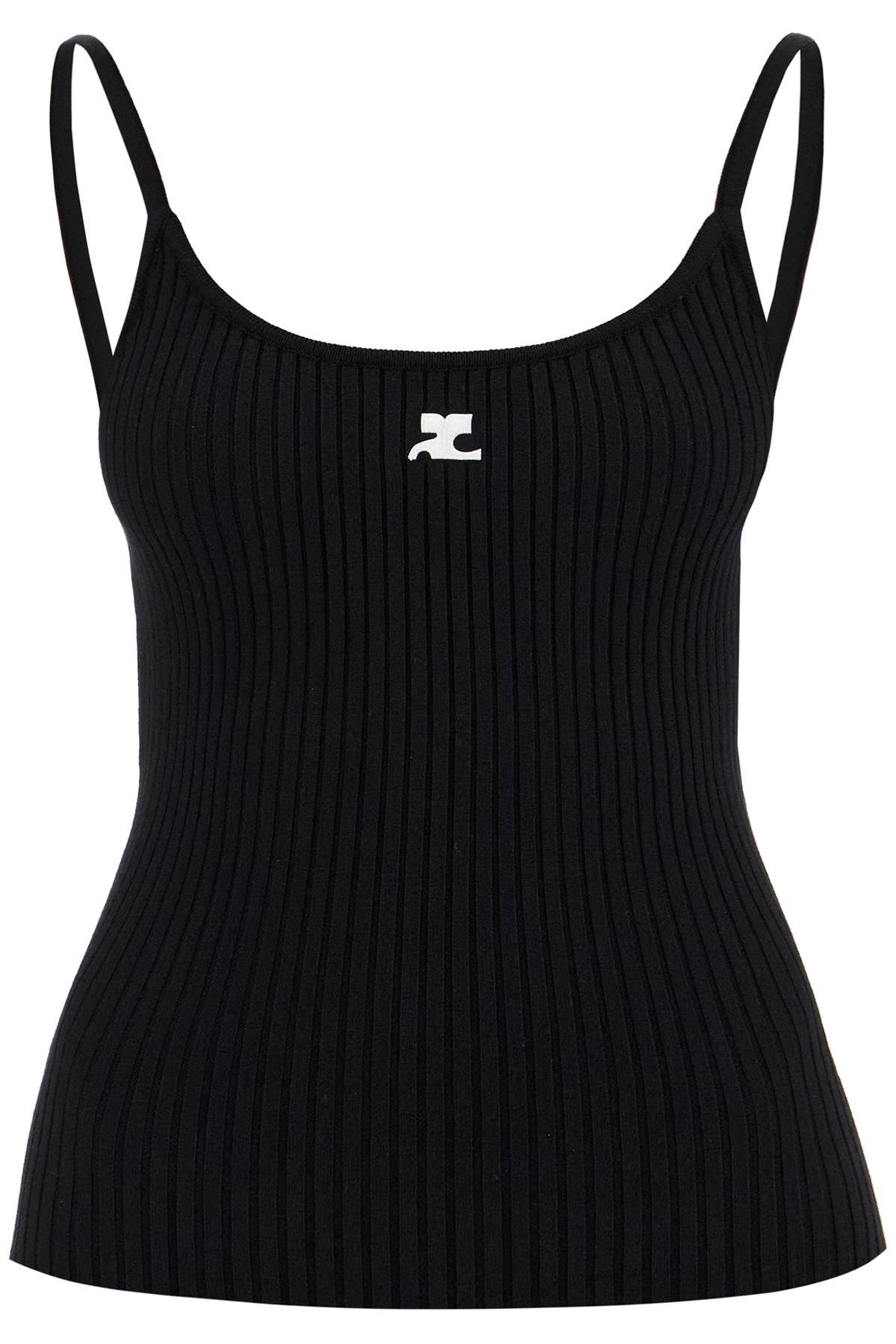 Courreges Rib Knit Tank Top