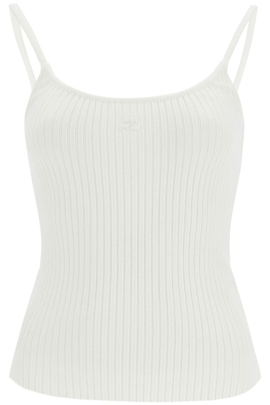 Courreges Rib Knit Tank Top