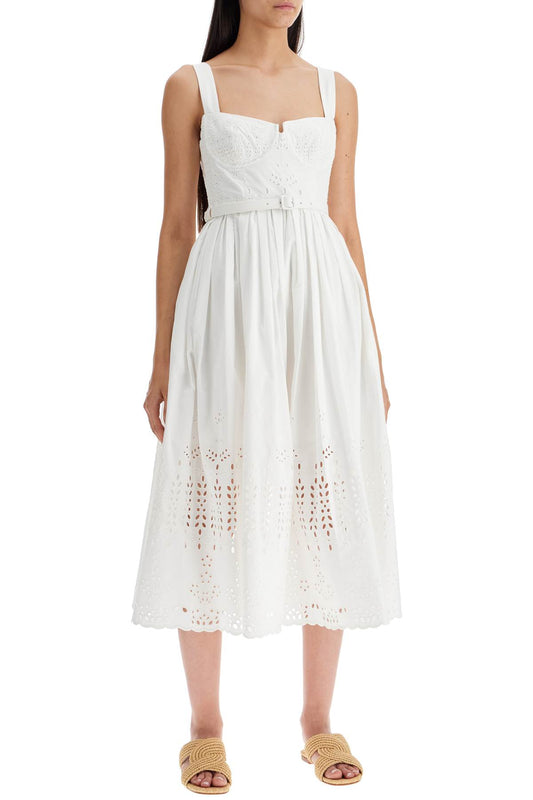 Self Portrait Sangallo Lace Midi Dress