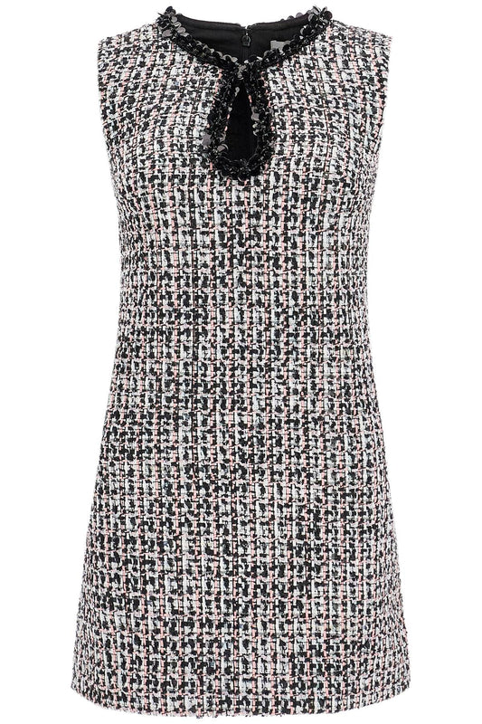 Self Portrait Tweed Boucl Mini Dress With