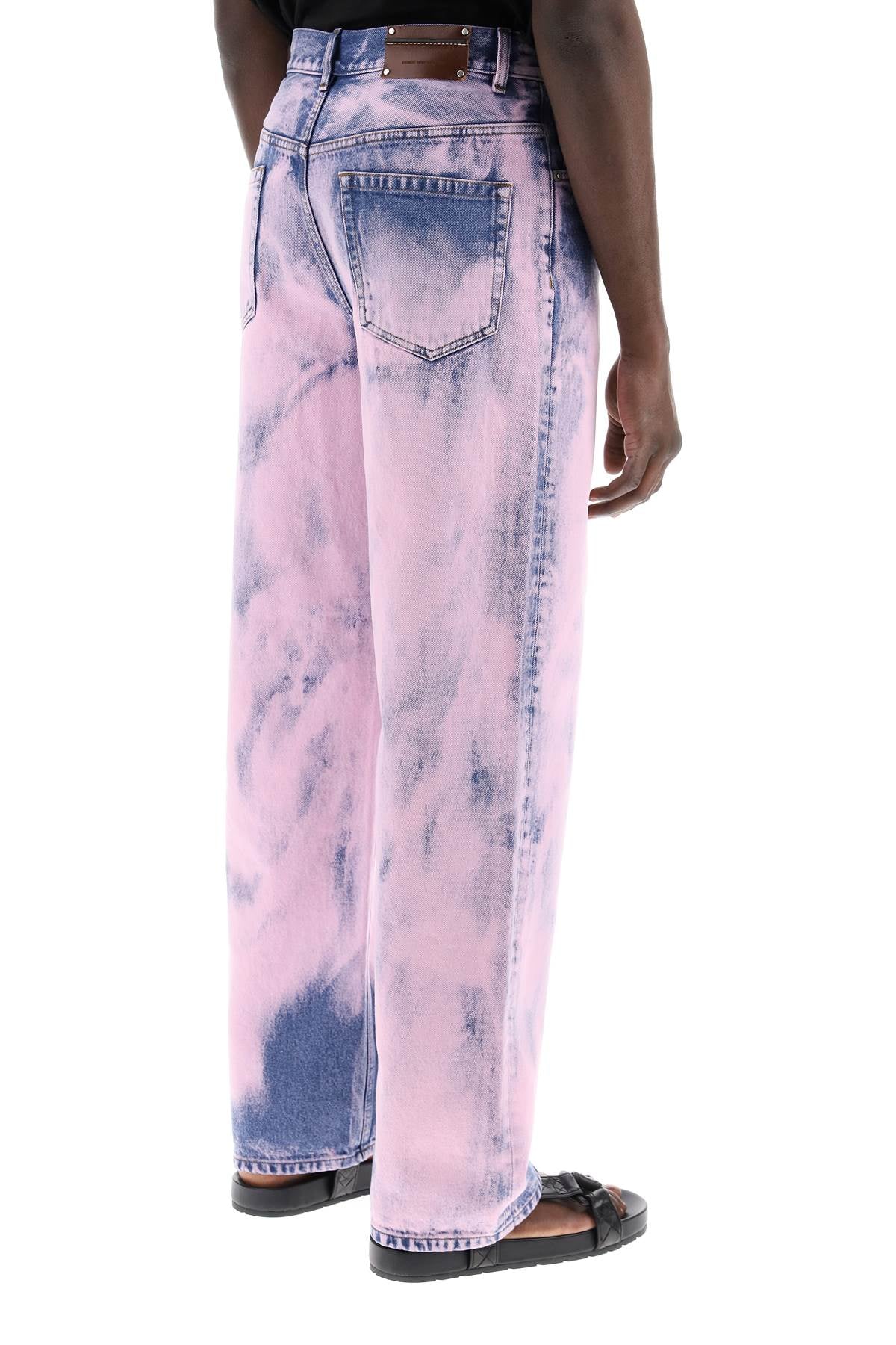 Dries Van Noten Straight Tie-Dye Jeans